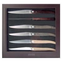 LAGUIOLE BOX 6 KNIVES WOOD