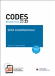 Code essentiel Droit constitutionnel 2023 - À jour au 1er septembre 2023