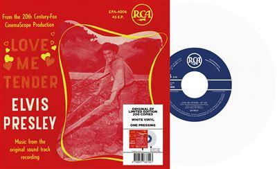 Love Me Tender Édition Limitée Belge Vinyle Blanc