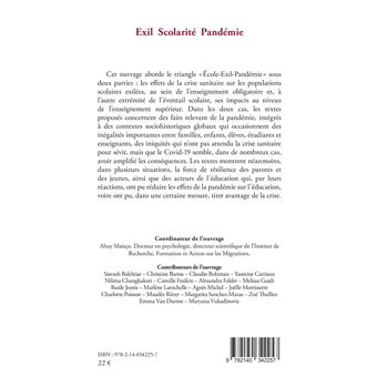 Exil Scolarité Pandémie