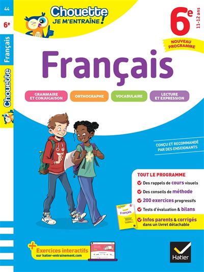 franþais 6e cahier d'entrainement