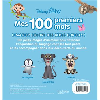 DISNEY BABY - Mes 100 Premiers Mots - Les animaux