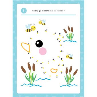 Je joue avec des lettres et des chiffres - Jeux à points l'alphabet