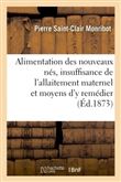 Alimentation des nouveaux nés, insuffisance de l'allaitement maternel et moyens d'y remédier