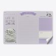 Tapis de souris/bloc-notes 2 en 1 Legami Life Is Better With Cats