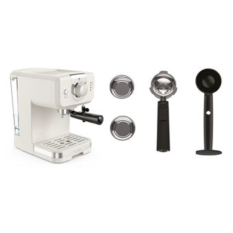 Cafetière Expresso Moulinex Soleil - Pression 15 Bars, Buse Vapeur, Réglages Manuels, Réservoir 1,5 L, Style Rétro