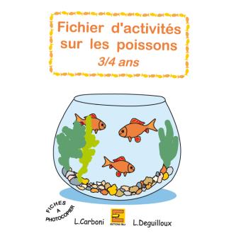 Fiches d'activités sur les poissons, 3-4 ans