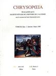 Chrysopoeia - tome 3 fasc. 1. Janvier / Mars 1989