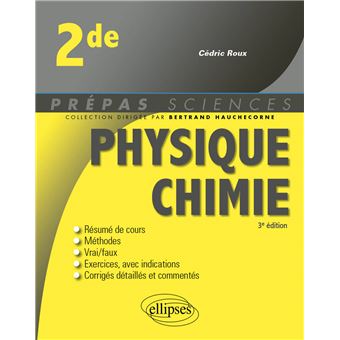 Physique Chimie Seconde Broche Cedric Roux Achat Livre Fnac