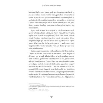 Là où l'horizon est plat je ne tiens pas