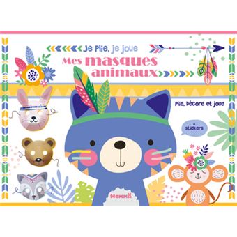 Je plie, je joue - Mes masques animaux