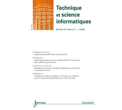 Technique et science informatiques rsti serie tsi vol 27 n