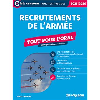 Recrutements de l’armée – Tout pour l’oral (Édition 2025-2026)