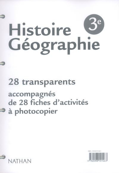 Hist geographie 3e clas transp - broché - Collectif - Achat Livre | fnac