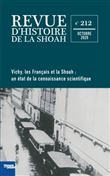 REVUE D'HISTOIRE DE LA SHOAH
