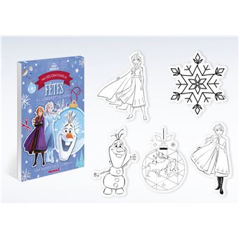 Disney La Reine des Neiges 2 - Mes décorations de fêtes à colorier et découper