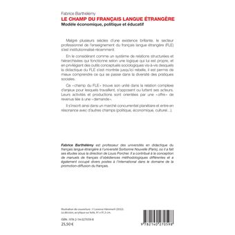 Le champ du Français Langue Étrangère