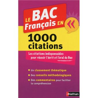 Le Bac Francais En 1000 Citations Broche Marie Cosnay Denis Huisman Achat Livre Fnac