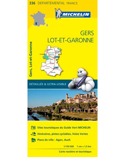 Carte Départemental Michelin Gers, Lot-et-Garonne -  Collectif Michelin - broché