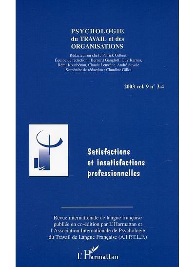 Satisfactions et insatisfactions professionnelles