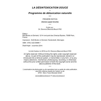 La désintoxication douce