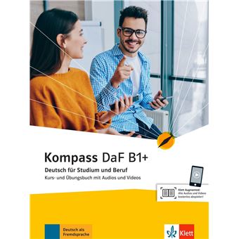 Kompass DaF B1+ - Livre + cahier d'activités + audio et video téléchargeables