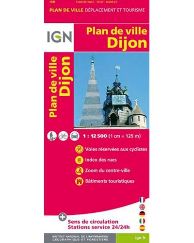 Plan de Dijon avec livret