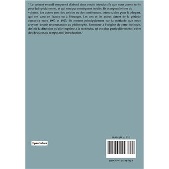 La pensée et le mouvant