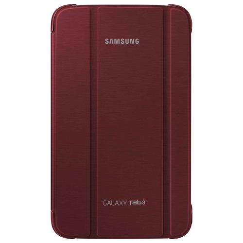 Etui Support Samsung Book Cover pour Galaxy Tab3 8" , Rouge