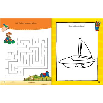Je m'amuse avec Caillou - Cahier d'activités et d'autocollants