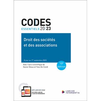 Code essentiel Droit des sociétés et des associations 2023 - À jour au 1er septembre 2023