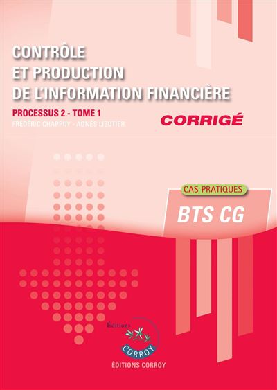 Contrôle et production de l'information financière - Corrigé