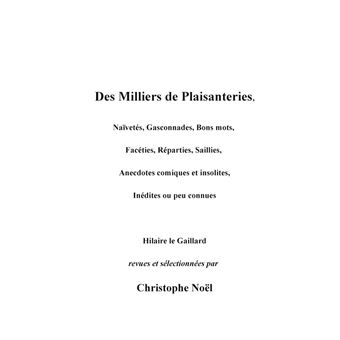 Des milliers de plaisanteries