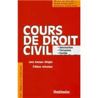 Cours de droit civil. introduction. personnes. biens - 16ème édition