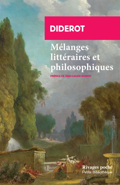 Mélanges littéraires et philosophiques - Denis Diderot - Poche
