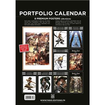 Calendrier 2023 Attaque des Titans