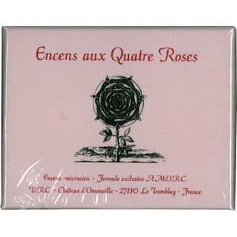 ENCENS ROSICRUCIEN AUX QUATRE ROSES - BOITES DE 24 CUBES
