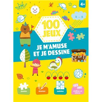 100 jeux - Je m'amuse et je dessine 4+