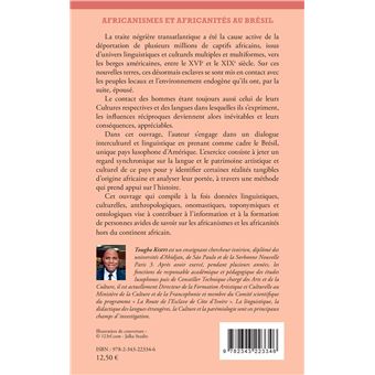 Africanismes et africanités au Brésil. Réalité et portée
