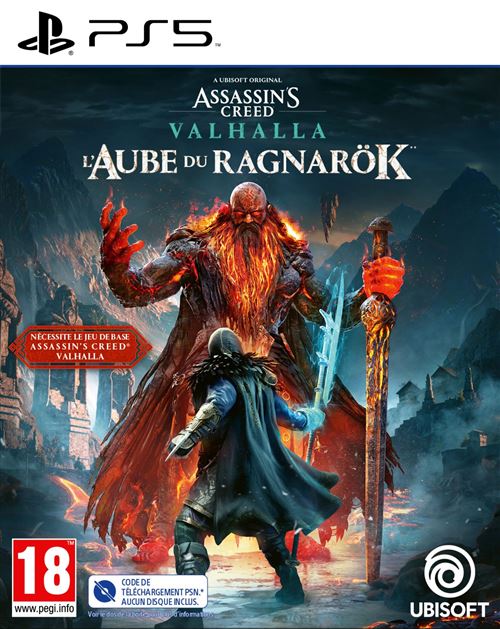 Pochette avant du jeu Assassin's Creed® Valhalla : L'Aube du Ragnarök extension DLC PS5