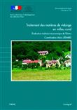 Traitement des matières de vidange en milieu rural.