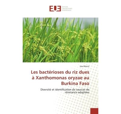 Les bacterioses du riz dues a xanthomonas oryzae au burkina