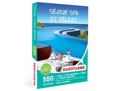 Coffret cadeau Dakotabox Séjour spa et délices