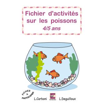 Fiches d'activités sur les poissons, 4-5 ans
