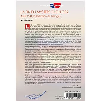 La fin du Mystère Gleiniger