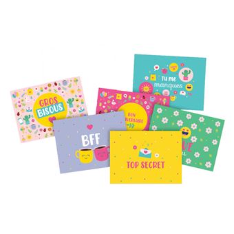 Mon coffret secret - Kit avec accessoires papeterie girly