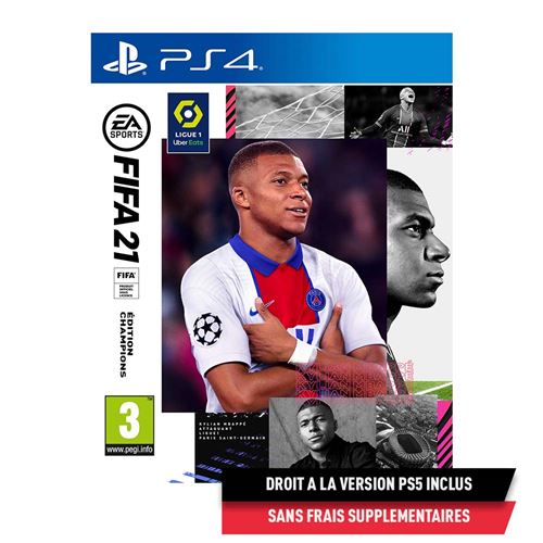 Pochette avant du jeu FIFA 21 Edition Champions PS4