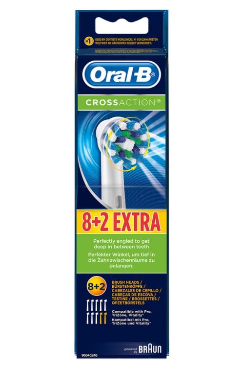 ORAL-B BRUSH FOR CROSSACTION EB 50 8+2