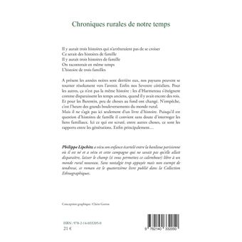 Chroniques rurales de notre temps