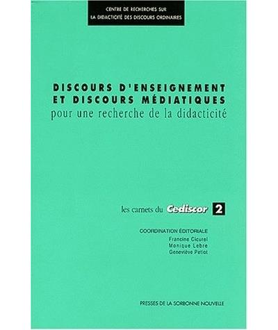 Discours d'enseignement et discours médiatiques